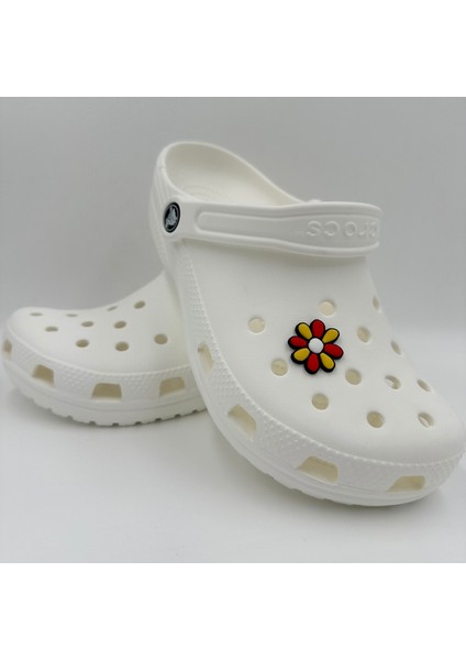 Terlik Süsü ve Aksesuarı , Çanta Süsü – Jibbitz 3D Renkli Papatya Logo Aksesuar modelleri