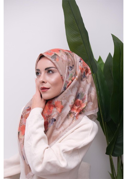 Renkli Karma Desen Dijital Soft Eşarp