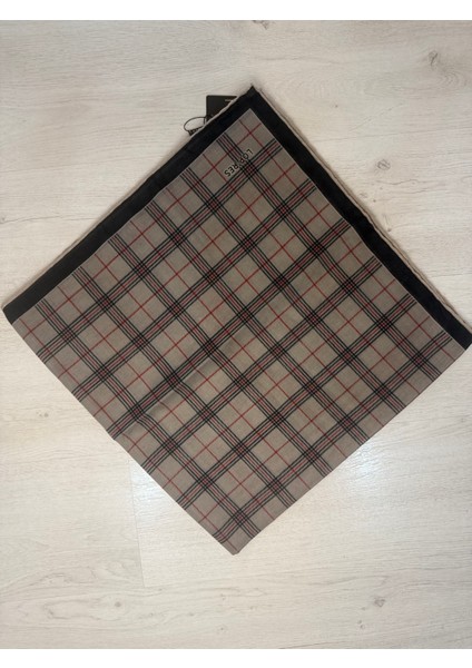 Gri Ekoseli Kare Eşarp, Pamuklu Eşarp indirimleri