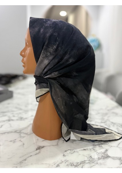 Siyah Pamuklu Eşarp Siyah Beyaz Kare Eşarp fırsatları