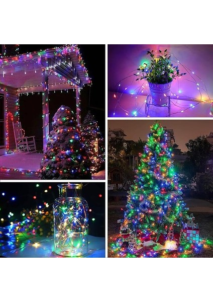 Solar Güneş Enerjili Rgb 100 Led, 12 Metre,8 Modlu, Peri LED Bahçe, Veranda, Avlu, Balkon, Havuz Kenarı, Düğün, Parti, Peyzaj Aydınlatma Su Geçirmez Lamba fiyatları