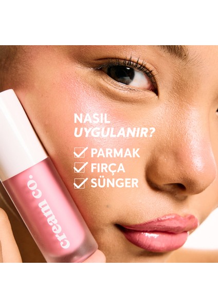 Allık Ruj Göz Farı Glow Tint Baby Pink Nemlendirici Makyaj | 508 Pastel Pembe Hyaluronik Asit Peptit