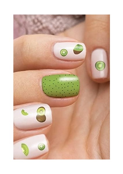 Artikel Kivi Tırnak Dövmesi, Tırnak Tattoo, Nail Art, Tırnak Sticker