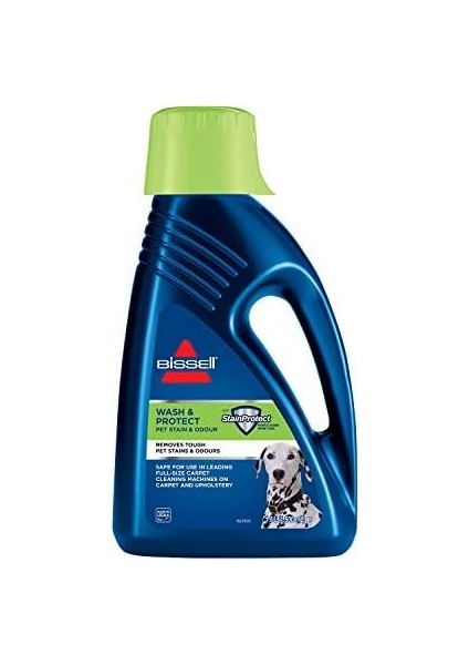 Bissell Evcil Hayvan Kir ve Kokusuna Karşı Yıkama ve Koruma | Halı Temizleme Deterjanı, 1,5 L | Evcil Hayvanlı Evler Için Geliştirildi | 1087N modelleri