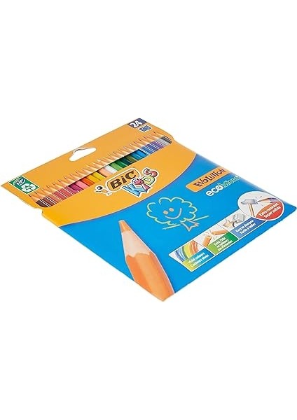 Kids Evolution Kuru Boya Kalemi, 24'lü Kutu, Kıymık Oluşturmaz, Çiğnemeye Karşı Dayanıklı, Kolay Açılır fırsatları