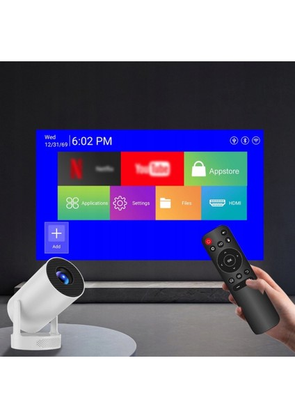 HY300PROMAX Bataryalı Android Akıllı Projektör - 4K Destekli, Wifi6, Taşınabilir Ev Sineması modelleri