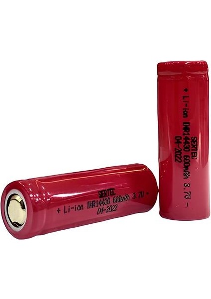 3.7V Li-Ion 14430 - 600 Mah 1c Şarjlı Pil