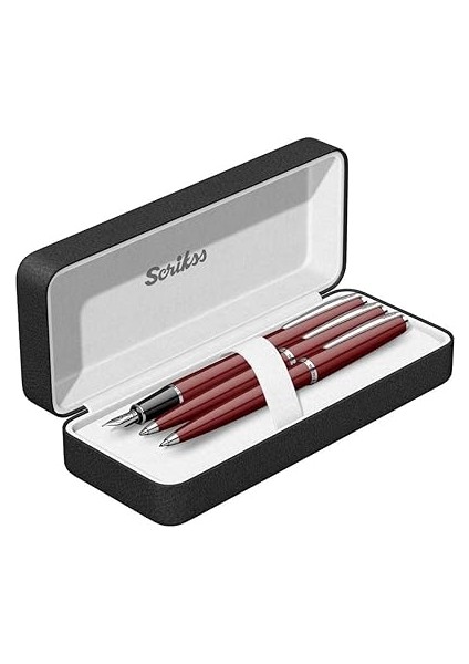 Vintage 33 Dolma Kalemtükenmez Kalem Takım Bordo fiyatları