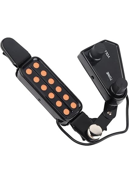 Akustik Gitar Alıcısı Için Gitar Pick UP12 Ses Deliği Manyetik Pikap Dönüştürücü Akustik Gitar Için Ses Tonu Tuner Kiti ile indirimleri