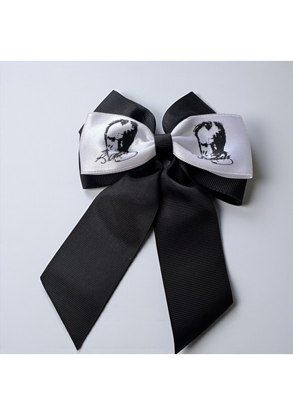 Siyah Renk Atatürk Portreli Kuyruklu Klipsli Toka modelleri