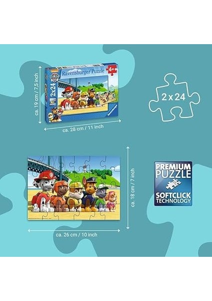 2 x 24 Parça Yapboz Paw Patrol (90648) indirimleri