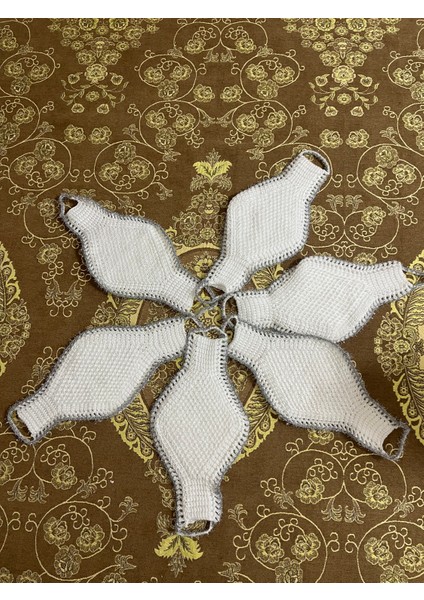 El Örgüsü Çiçek Desenli Lif Takımı – 6'lu El Emeği Çeyizlik Banyo Lifi fırsatları