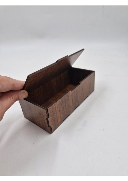 Ahşap Dekoratif Kutu 15 cm x 7 cm x 5 cm