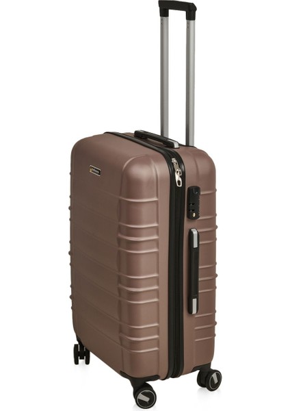 Travel Star Orta Boy Abs Valiz - Platin - 66X45X26 cm modelleri