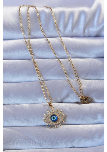 bulurum 316l altın renk zirkon taşlı nazarlı göz ke fiyatları