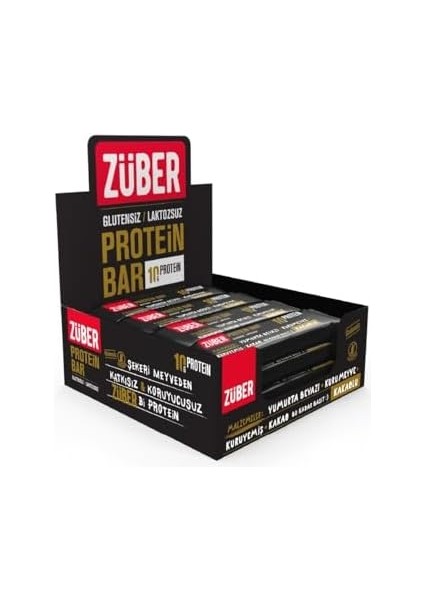 Züber Kakaolu Protein Barı 40 gr x 12 Adet
