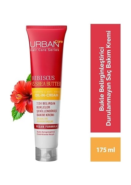 Care Twisted Curls Hibiscus & Shea Butter Kıvırcık ve Dalgalı Saçlara Özel Durulanmayan Bakım Kremi 175 Ml- Vegan fiyatları