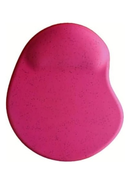 Oval Bilek Destekli Kum Desen Tip Kaymaz Taban Optik Bilgisayar Notebook Mouse Pad Maus Pad 17,5X21,5CM (Fuşya)