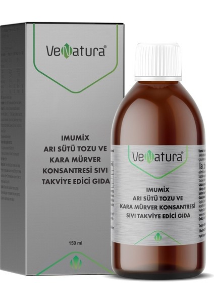 Imumix Arı Sütü Tozu ve Kara Mürver Sıvı 150ML
