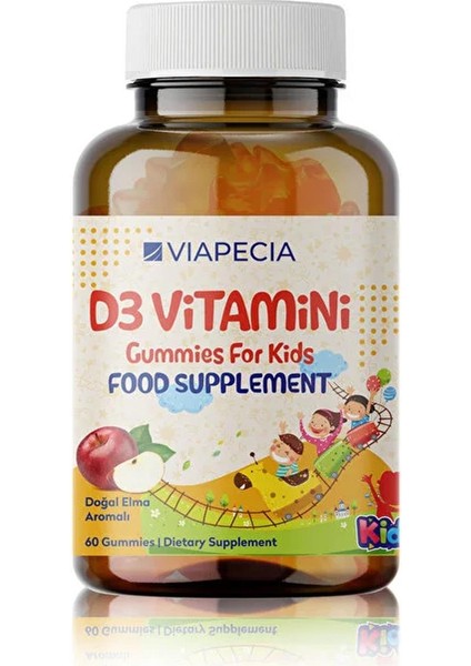 Asfstore Viapecia Vitamin D3 Gummies 60 Pieces
