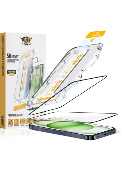Buff iPhone 15 Plus Avantaj Paket - Magsafe Kılıf + Ekran Koruyucu + Lens Koruyucu Glass modelleri