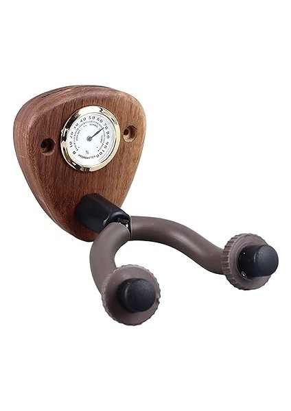 Duvara Monte Gitar Kancası, Ince Işlenmiş Gitar Kancası, Güçlü Depo Ahşabı, Kaymaz, Bas Için Higrometre ile (Koyu Renk) fırsatları