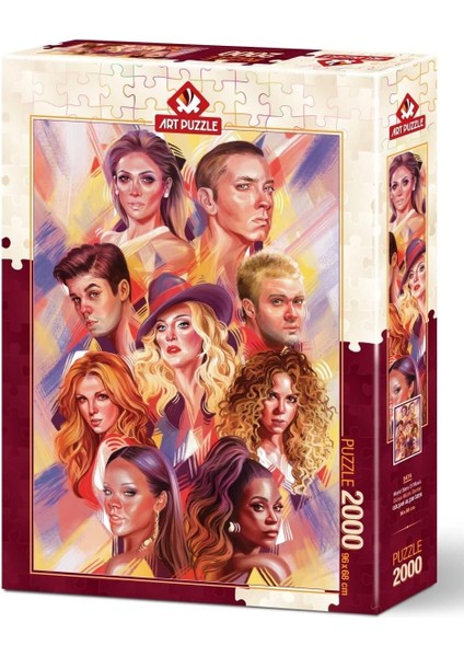 Puzzle Dünya Müzik Starları 2000 Parça Puzzle