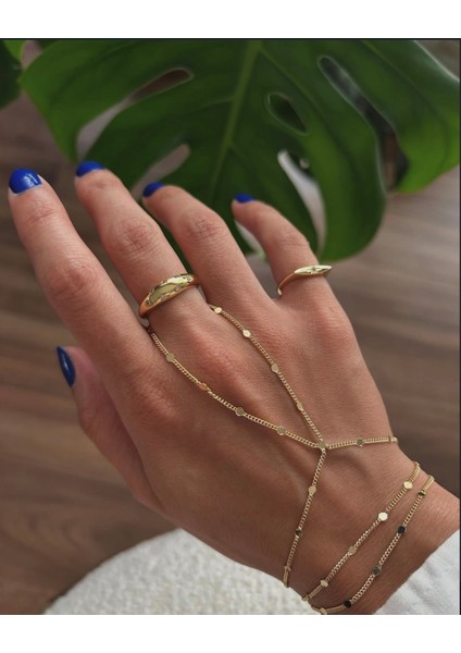 Gold Pullu Ince Zincir Şahmeran