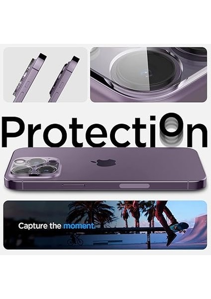 iPhone 16 Pro Max / 16 Pro / 15 Pro Max / 15 Pro / 14 Pro Max / 14 Pro Kamera Lens Camı Koruyucu Glas.tr Optik (2 Adet) Crystal Clear - AGL05761 modelleri