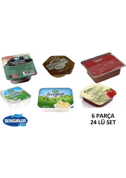 Kahvaltılık Piknik Set 6 Çeşit (24 Lü Set)
