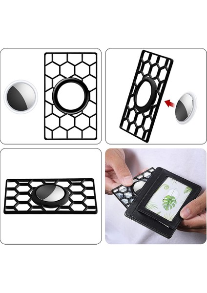 Talent Hava Etiketleri Için Kılıf Cüzdan Koruyucu Tutucu Aksesuar Kart Boyutu Şekli Kılıf Anti-Kayıp Cihaz Takip Çantası Kapak-Siyah (Yurt Dışından) fiyatları