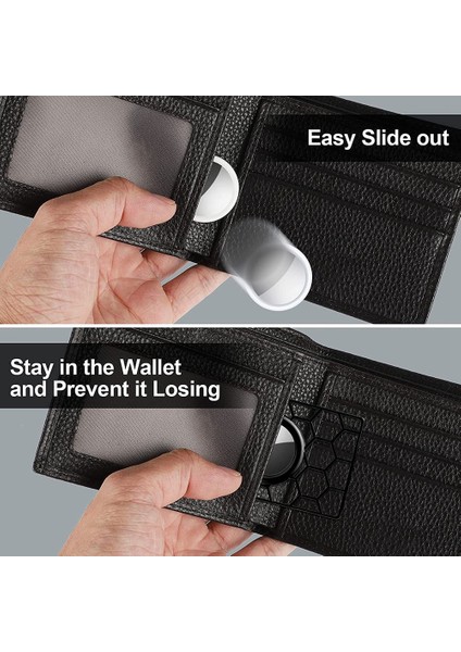Talent Hava Etiketleri Için Kılıf Cüzdan Koruyucu Tutucu Aksesuar Kart Boyutu Şekli Kılıf Anti-Kayıp Cihaz Takip Çantası Kapak-Siyah (Yurt Dışından) modelleri