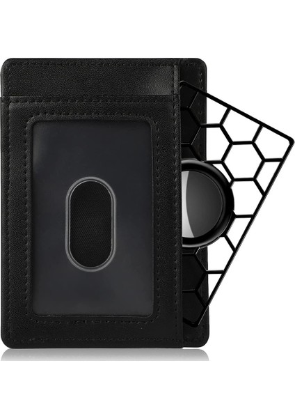 Talent Hava Etiketleri Için Kılıf Cüzdan Koruyucu Tutucu Aksesuar Kart Boyutu Şekli Kılıf Anti-Kayıp Cihaz Takip Çantası Kapak-Siyah (Yurt Dışından) fırsatları