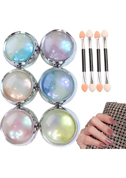 Inc Tozu Gökkuşağı – Göz Alıcı Efekt - Kolay Uygulama Kalıcı Işıltı Toz Nail Art