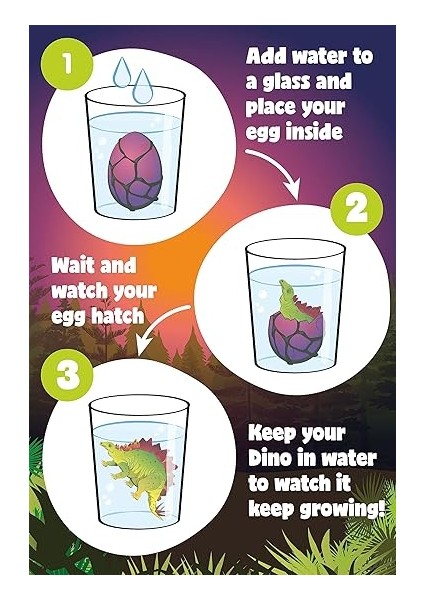 Yumurta, Hatch ve Grow Dinozor Stegosaurus (Large 11 Cm) fırsatları