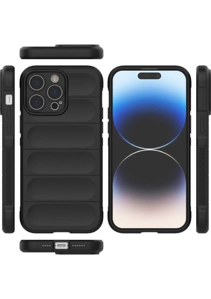 iPhone 16 Pro Max Kılıf Optimum Silikon - SIYAH-(5796) - N658J281-M63658 modelleri