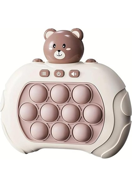 Konsol Sesli Işıklı Pop It Oyuncak Elektronik Popit Sevimli Ayıcık Oyun Konsolu PB129801 modelleri