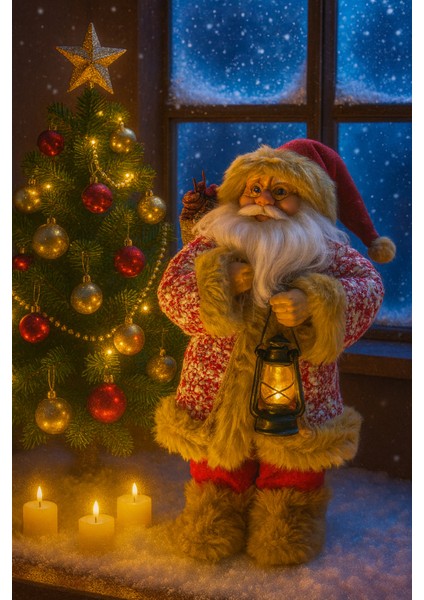 Luxury New Model 2 Noel Baba Santa 30 cm fiyatları