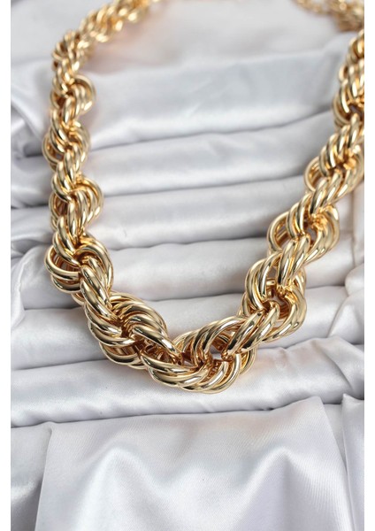 Pirinç Gold Renk Sarmal Halat Model Kadın Ke