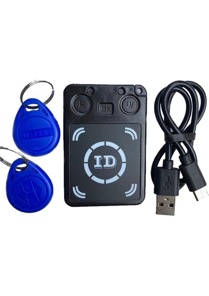 Mini 125 Khz Rfıd Programcı Teksir Fotokopi Yazar Okuyucu Yazar Kımlık Kartı Cloner ve Yeniden Yazılabilir Anahtar