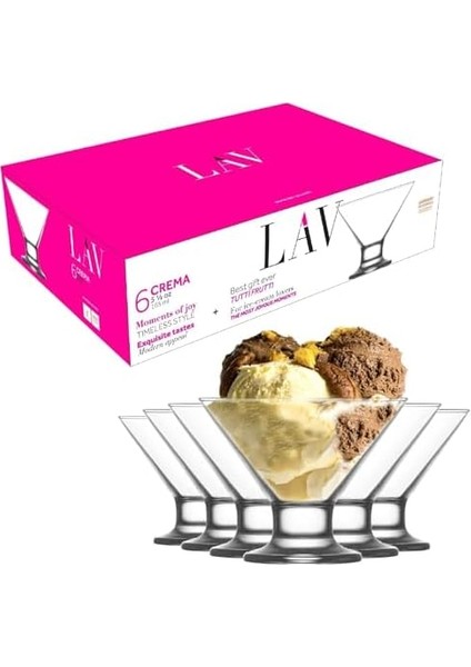 Crema 6'lı Dondurmalık-Tatlı Servisi, Crema, 62467165 Cc, Şeffaf fiyatları