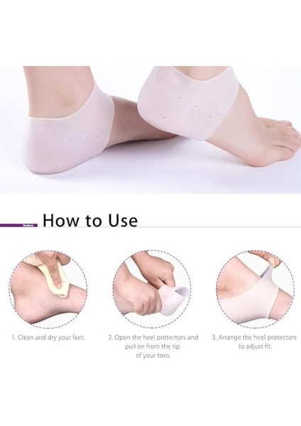 Kyrotech Silikon Topuk Koruyucu Çorap – 1 Çift | Jel Yastıklı Topuk Pedleri | Topuk Ağrısı, Aşil Tendiniti, Plantar Fasiit ve Çatlak Topuklar Için Destek | Erkek & Kadın Için Nefes Alabilir 1 Çift fiyatları