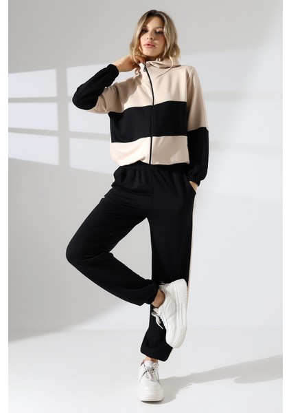 Kadın Kapüşonlu Spor Ikili Takım Cebli Rahat modelleri