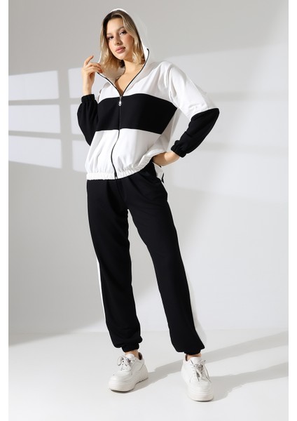 Kadın Kapüşonlu Spor Ikili Takım Cebli Rahat fırsatları