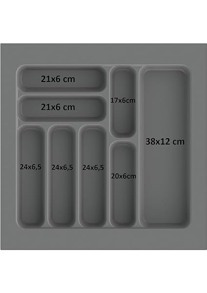 Çekmece Içi Kaşıklık Kepçelik Düzenleyici 49X49 cm (43X40 cm Kadar Kesilebilir) modelleri