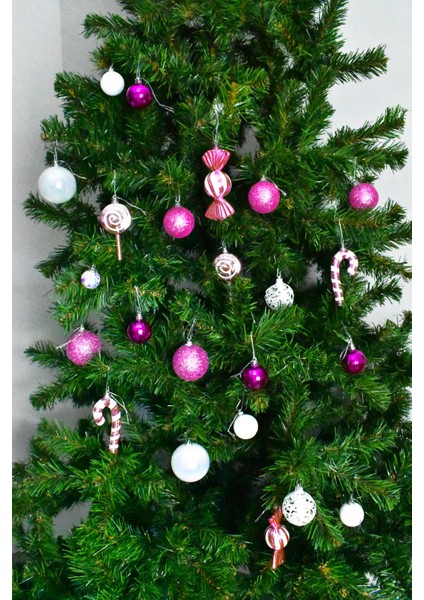 Xl Şeker Kamışlı Karışık Süs Seti Pembe fiyatları