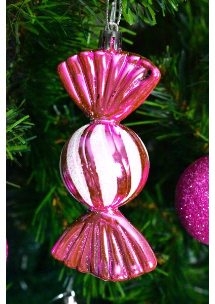 Xl Şeker Kamışlı Karışık Süs Seti Pembe modelleri