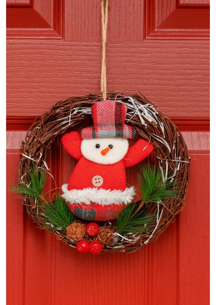 Naturel Yılbaşı Kapı Süsü