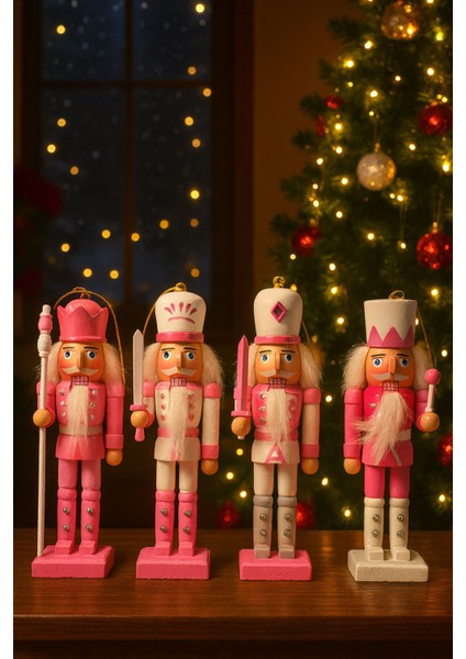 4lü Pink Kurşun Asker Seti 13,5 cm modelleri