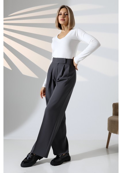 Kadın Palazzo Pantolon Beli Cırtlı indirimleri
